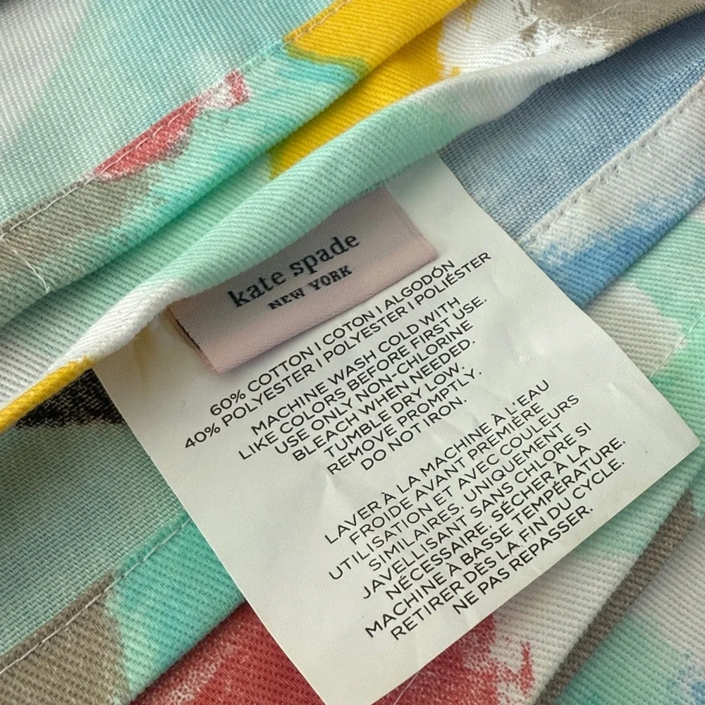 Kate Spade New York Paintball Floral Shower Curtain Watercolor Size 72 x 72
